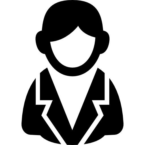 Male user icon in suit